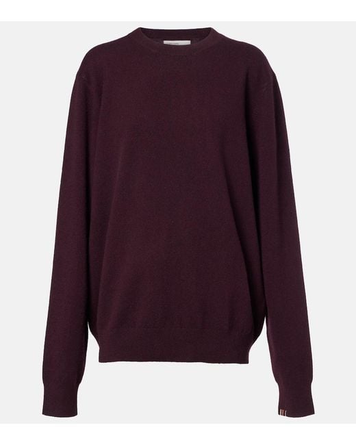 Extreme Cashmere Purple N°358 Mister Cashmere-Blend Sweater