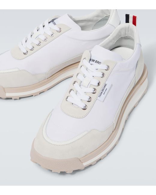 Thom Browne Sneakers mit Leder in White für Herren