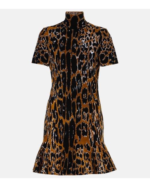 Alaïa Black Jacquard Minidress