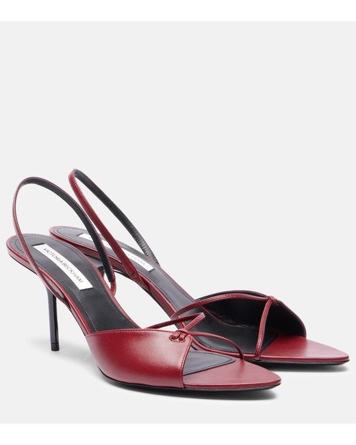Victoria Beckham Pink Sandalen 75 Aus Leder