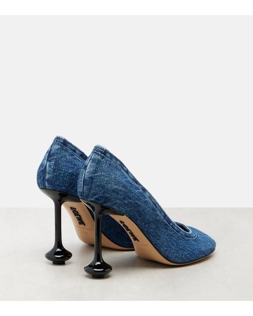 Salones Toy 90 De Denim Loewe de color Blue