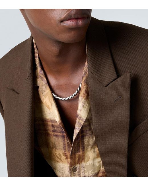 Dries Van Noten Halskette in Metallic für Herren