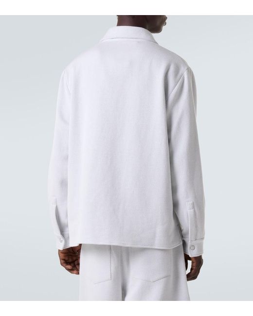 God's True Cashmere Blue Explorer Cashmere And Cotton Denim Jacket for men
