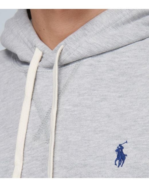 Polo Ralph Lauren Blue Hooded Sweatshirt With Logo for men