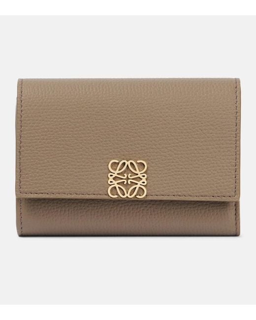 Loewe Natural Portemonnaie Anagram Aus Leder