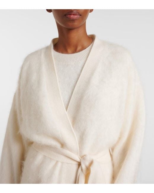 Cardigan Amina De Cachemir Lisa Yang de color White
