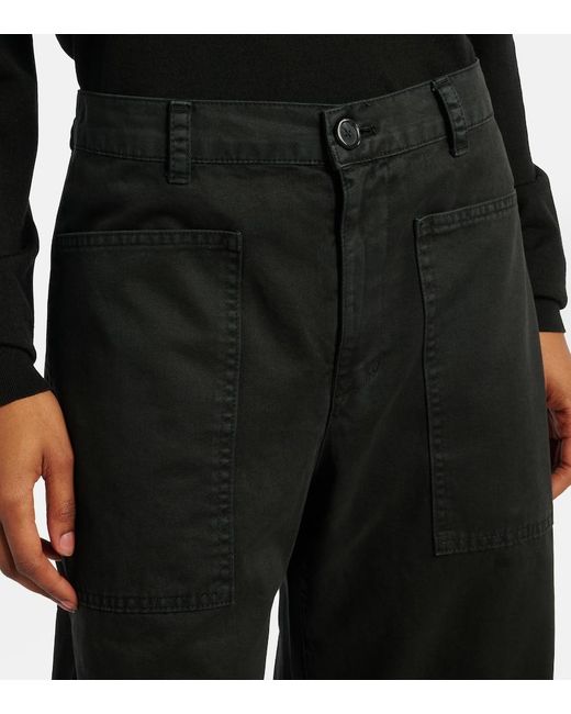 Velvet Black Hose Brylie Aus Baumwoll-Twill