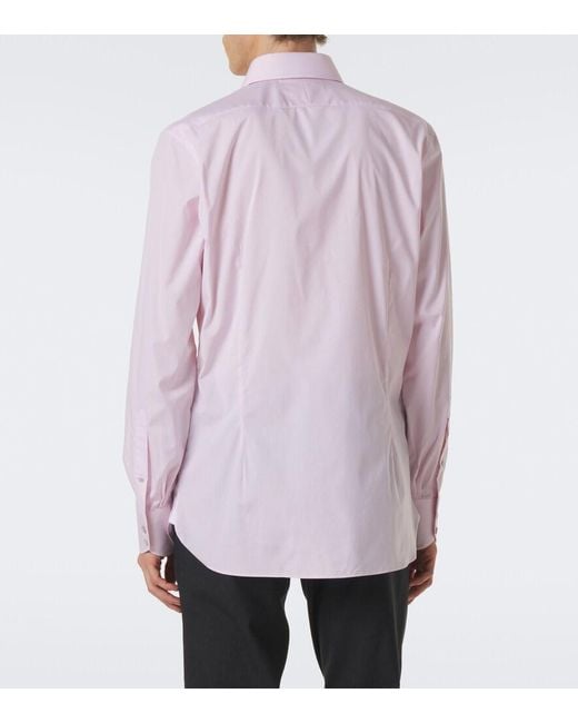 Tom Ford Pink Cotton Poplin Shirt for men