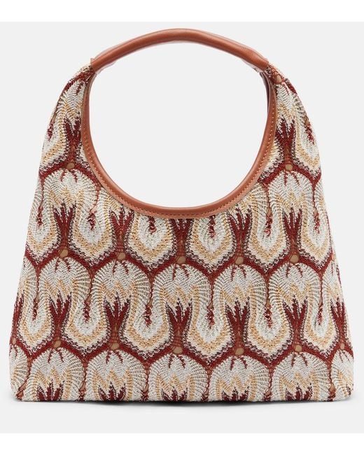 Missoni Brown Lame Shoulder Bag