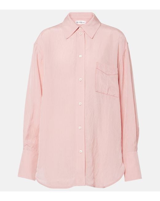 Victoria Beckham Pink Oversized Shirt