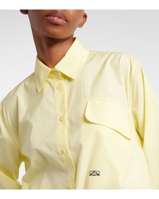 Loewe Yellow Double L Cotton Shirt