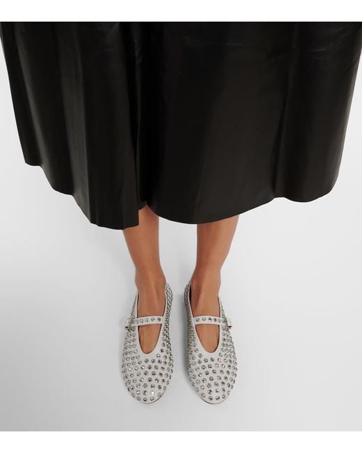 Alaïa White Ballerina Flat