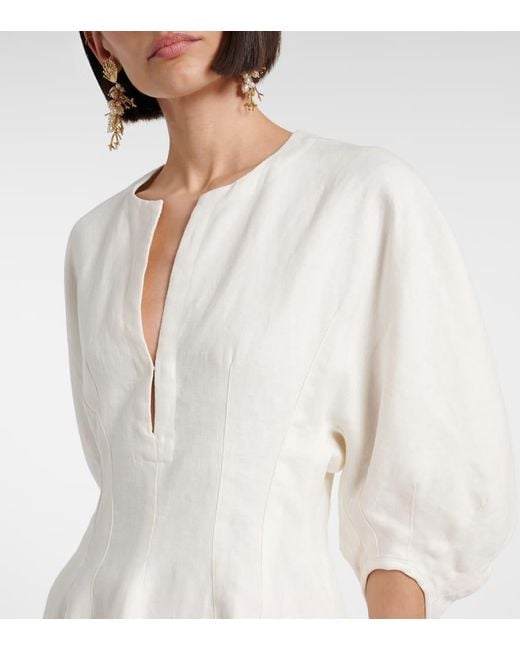 Abito Corto Soleil di Faithfull The Brand in White