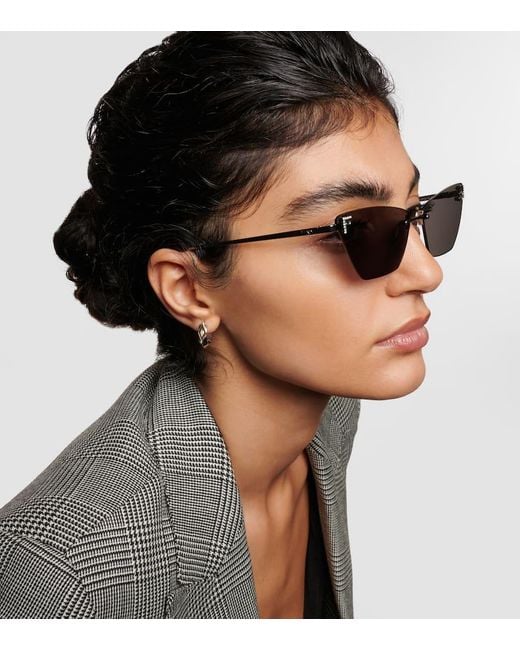 Fendi Brown Cat-Eye Sunglasses