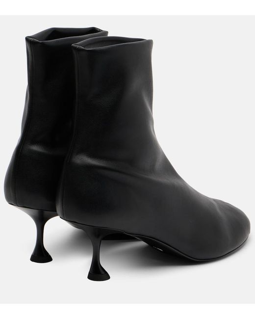 Proenza Schouler Black Tee Leather Ankle Boots