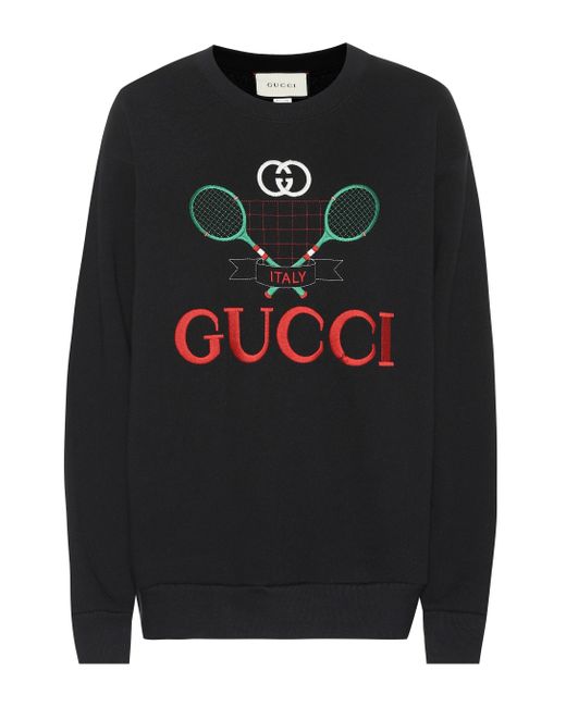 Gucci Black Tennis Oversized Sweatshirt