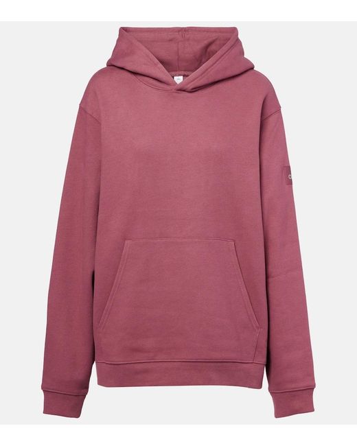 Alo Yoga Pink Hoodie Renown Aus French Terry