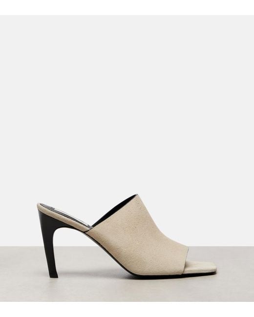 Totême  White Suede Mules