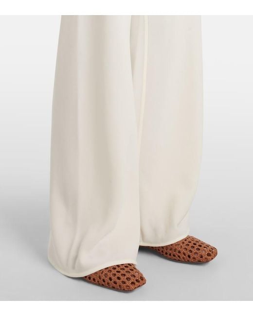 Staud White Stroll Wide-Leg Pants