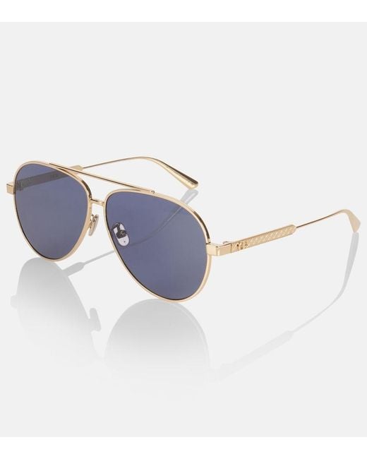 Dior Blue Diorcannage A1U Aviator Sunglasses