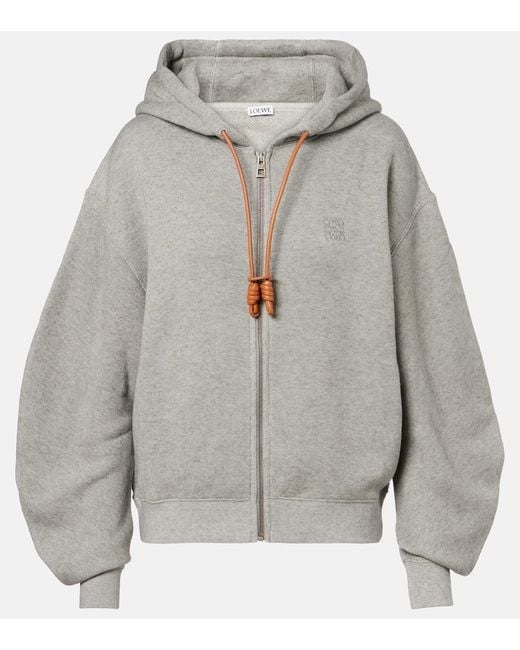 Loewe Gray Kapuzenjacke Flamenco Aus Baumwolle Und Kaschmir