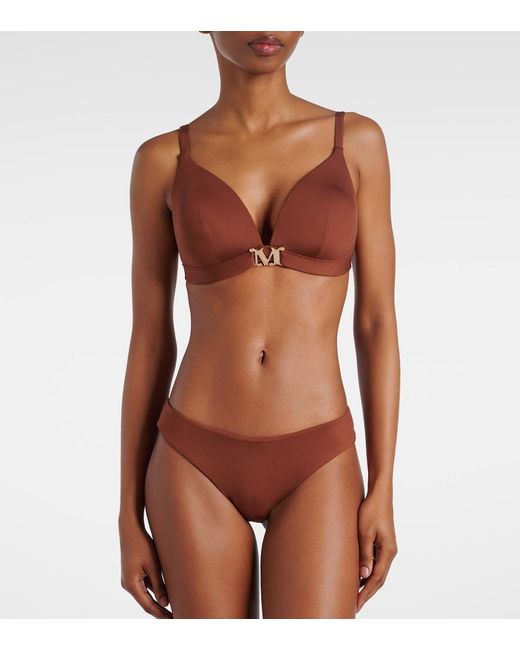 Max Mara Brown Abelia Bikini Top