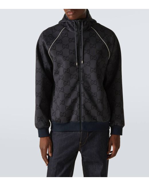 Gucci Black Jumbo Gg Jacket for men