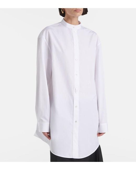 Jil Sander White Wednesday Cotton Poplin Shirt