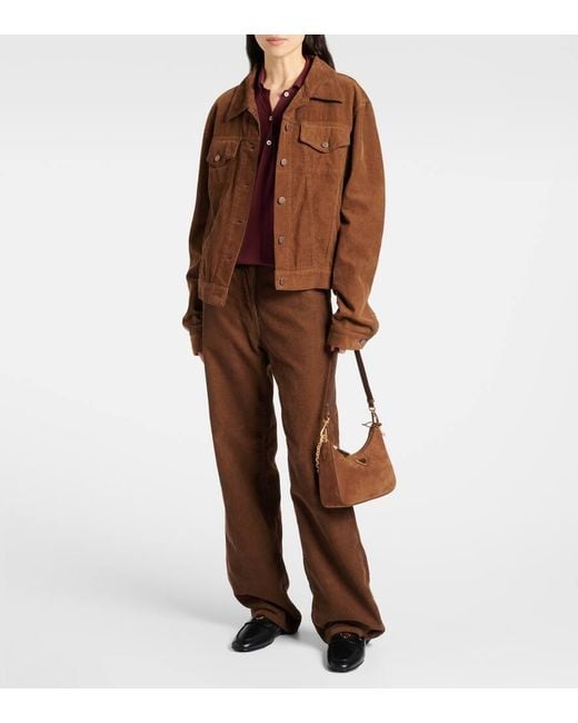 Prada Brown Schultertasche Re-Edition Mini