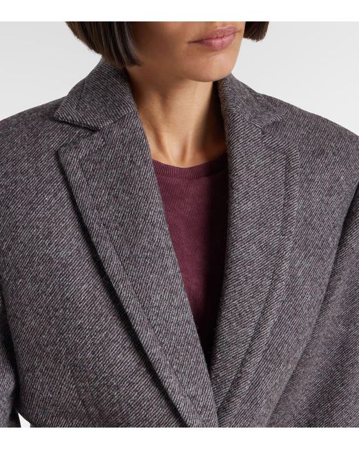 Magda Butrym Gray Wool-Blend Blazer