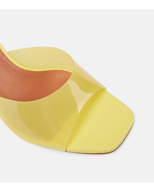 AMINA MUADDI Yellow Pantoletten Lupita Glass 70