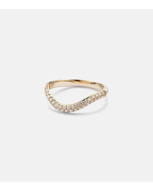 STONE AND STRAND White Anjelica 14Kt Ring With Diamonds