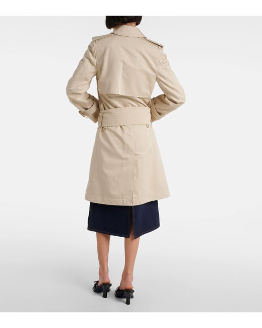 Trench-coat en coton et soie Burberry en coloris Natural