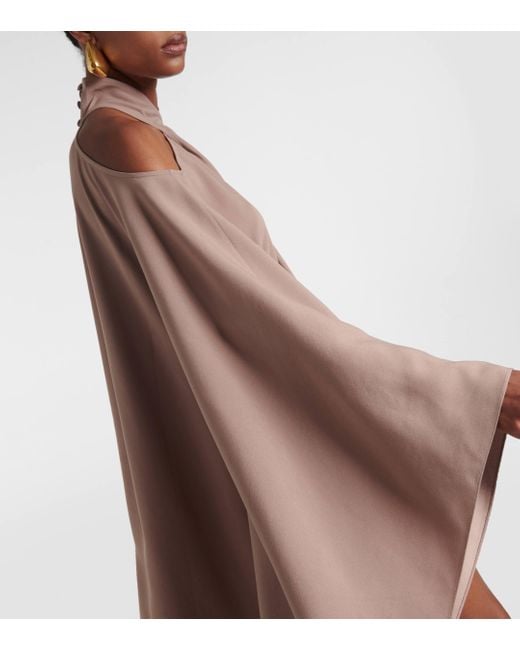 ‎Taller Marmo Brown Metauro Crepe Cady Kaftan