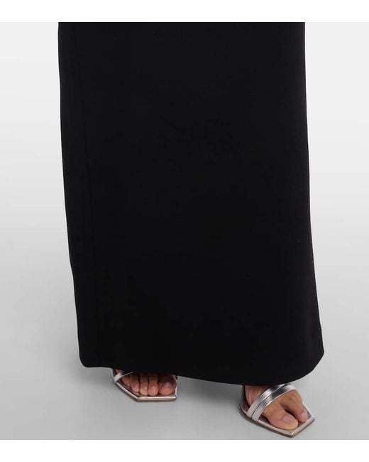 Rebecca Vallance Black Maxikleid Mit Kristallen