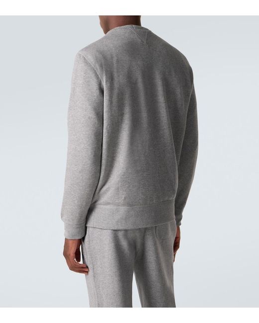 Polo Ralph Lauren Gray Cotton-Blend Jersey Sweatshirt for men