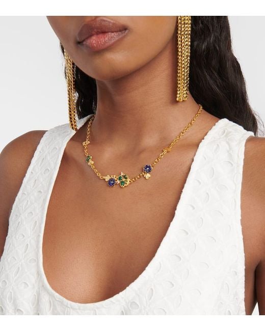 Zimmermann Metallic Bloom Gold-plated Chain Necklace