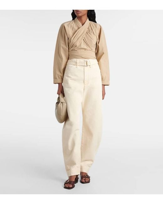 Lemaire Brown Leather Sandals