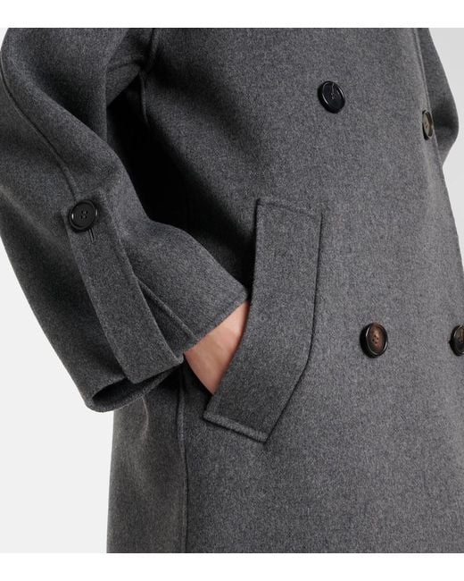 Max Mara Gray Alice Virgin Wool Coat