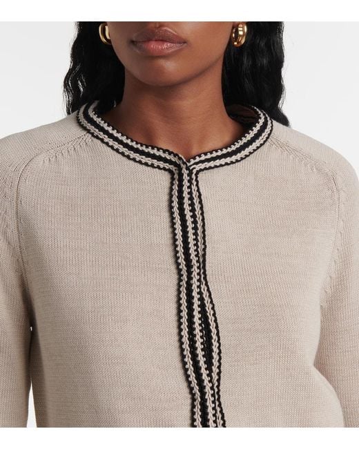 Max Mara Natural Zenobia Cotton Cardigan
