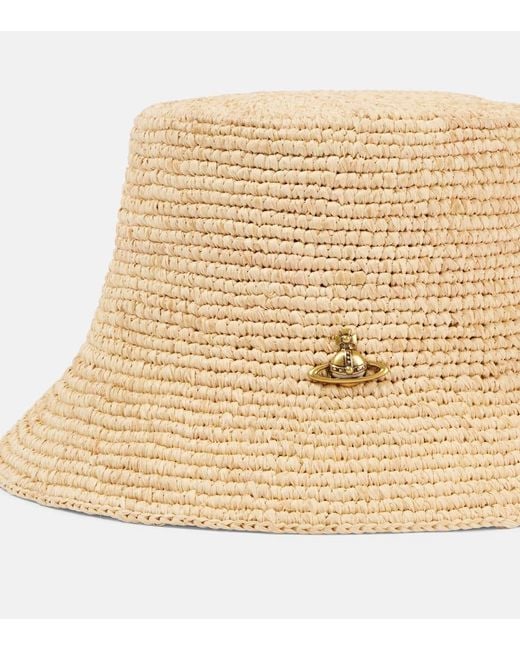 Vivienne Westwood Natural Hut Orb Aus Raffiabast