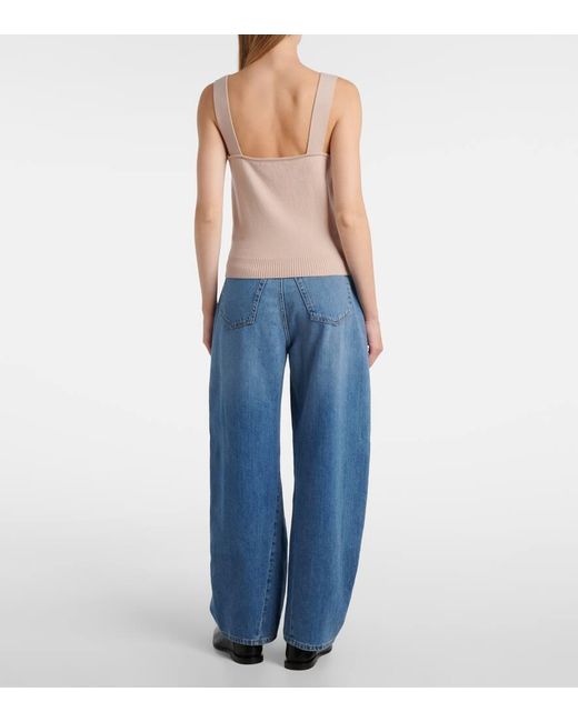 Givenchy Natural Logo Wool And Cashmere Tank Top