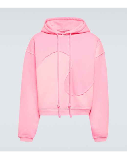 ERL Pink Cotton-blend Fleece Hoodie for men
