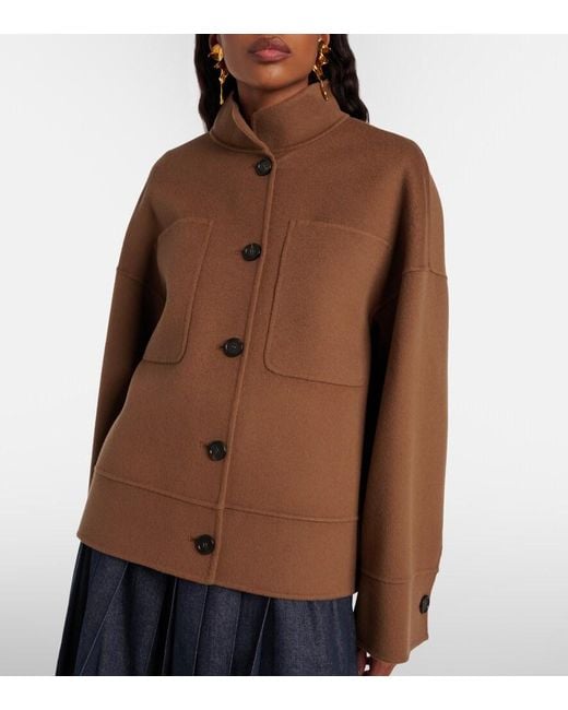 Max Mara Brown Renna Virgin Wool Jacket