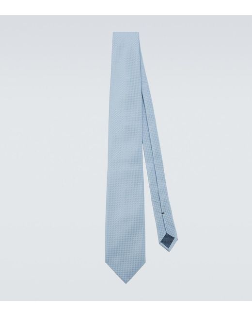 Tom Ford Blue Silk Jacquard Tie for men