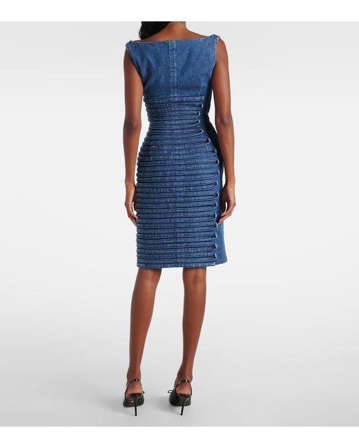 Versace Blue Denim Mini Dress