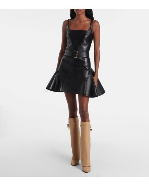 Givenchy Natural Stiefel Shark Lock Aus Leder