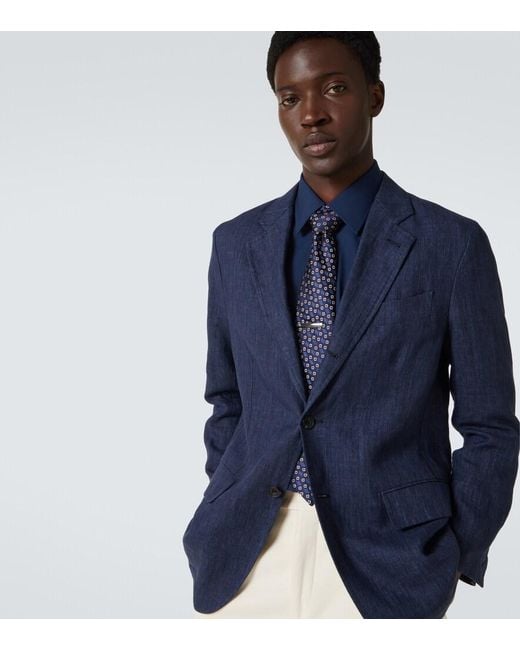 Cravatta di Charvet in Blue da Uomo