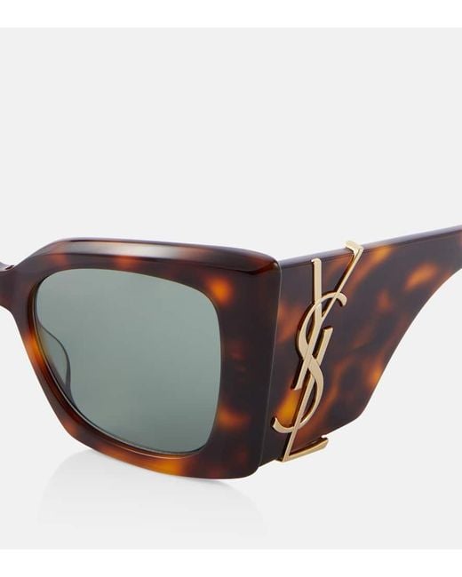 Gafas de sol cat-eye SL M119 Blaze Saint Laurent de color Brown