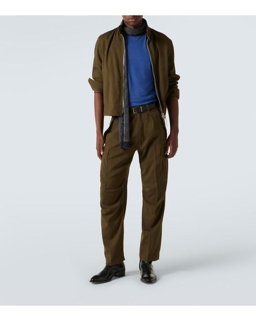 Tom Ford Blue Jersey T-Shirt for men